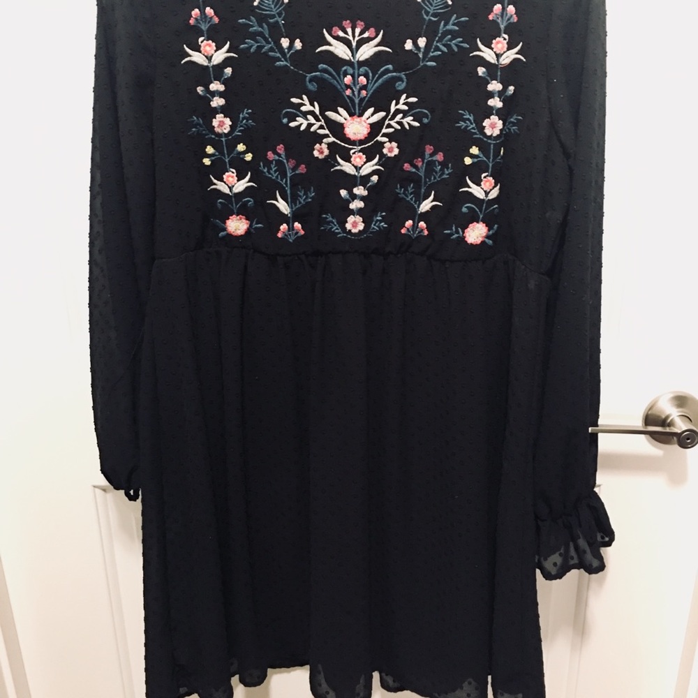 Black baby doll dress